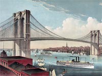 גשר ברוקלין / אייר: הגשר מתחילת המאה ה-20
